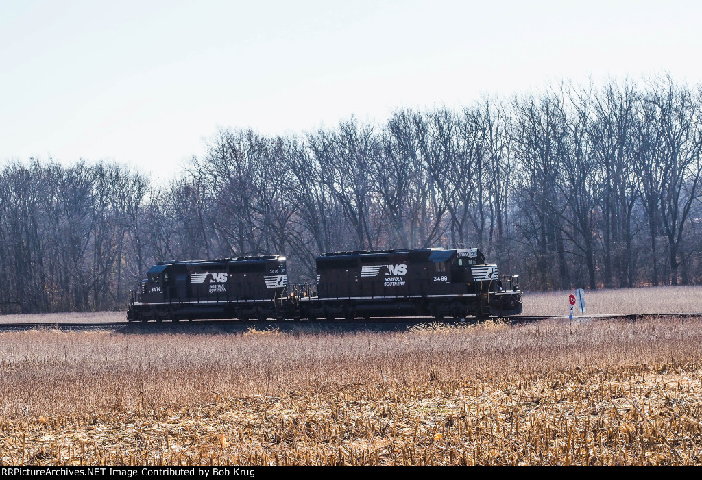 Running light up to the Forks Township industrial park